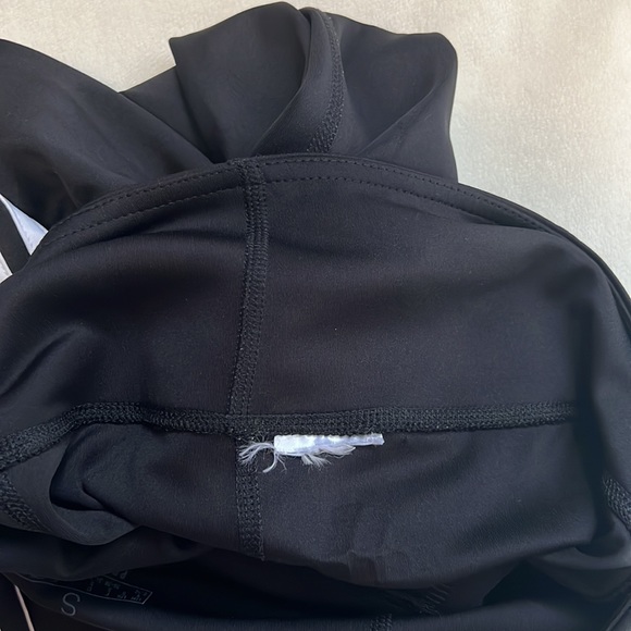 ADIDAS Women's Primegreen Aeroready black with white stripes workout leggings. - Picture 7 of 10